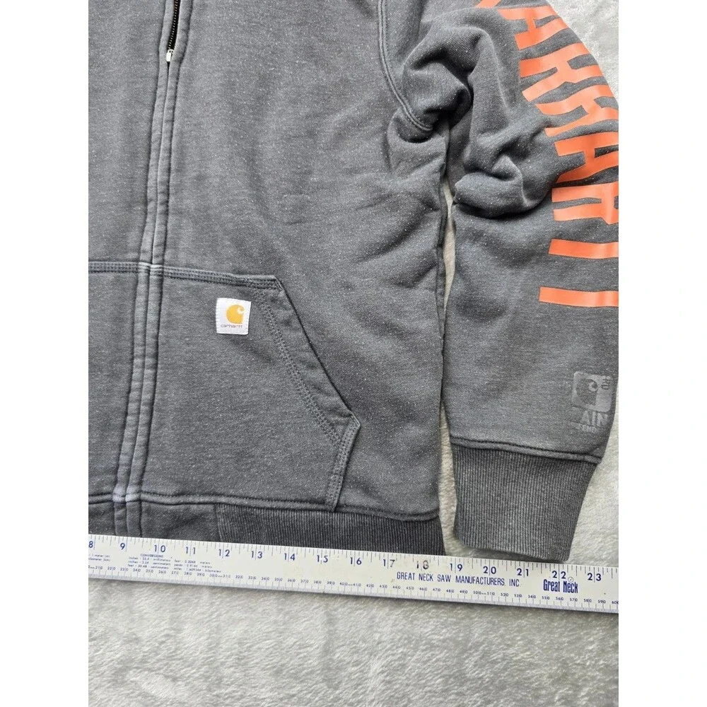 Carhartt Jacket Mens S Charcoal Workwear Rain Defender Thermal Lined jacket